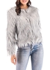 Hiver Femmes En Fausse Fourrure Manteau Solide Couleur À Manches Longues Fluffy Survêtement Court Veste Poilu Chaud Pardessus
