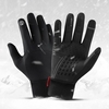 Hiver hommes femmes gants de cyclisme imperméable coupe-vent doublure en polaire écran tactile anti-dérapant gants de ski de vélo