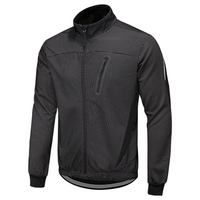Hiver Hommes Vélo Veste Imperméable Coupe-Vent Thermique Polaire Veste Manteau Vélo Course Équitation Veste