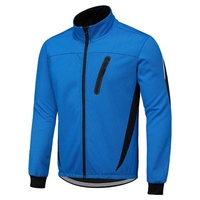 Hiver Hommes Vélo Veste Imperméable Coupe-Vent Thermique Polaire Veste Manteau Vélo Course Équitation Veste