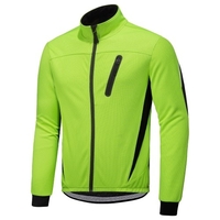Hiver Hommes Vélo Veste Imperméable Coupe-Vent Thermique Polaire Veste Manteau Vélo Course Équitation Veste