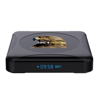 HK1 RBOX R1 mini Smart TV Box Android 10.0 UHD 4K Media Player RK3318 2GB / 16GB 2.4G / 5G WiFi double bande BT4.0 100M LAN Affichage numérique avec télécommande