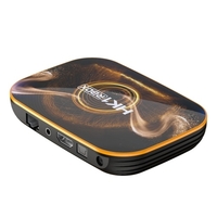 HK1 RBOX R1 Smart TV Box Android 10.0 UHD 4K Media Player RK3318 4GB / 128GB 2.4G / 5G WiFi double bande BT4.0 100M LAN Affichage numérique avec télécommande