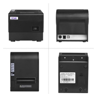 HOIN 80mm USB Imprimante Thermique Récepteur Thermique Imprimante POS Imprimante Haute Vitesse Impression Claire Compatible avec les Commandes Impression ESC / POS pour le magasin de supermarché