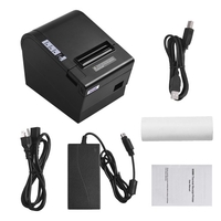 HOIN 80mm USB Imprimante Thermique Récepteur Thermique Imprimante POS Imprimante Haute Vitesse Impression Claire Compatible avec les Commandes Impression ESC / POS pour le magasin de supermarché