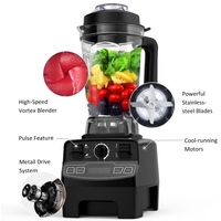 Homgeek Blender Smoothie Maker 2000W mélangeur professionnel avec 8 vitesses réglables 2L Tritan c-ontainer sans BPA et 4 programmes prédéfinis pour Smoothie / Glace / Dessert / Soupe 33000rpm mélangeur haute vitesse
