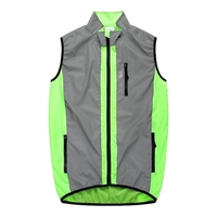 Homme Gilet Réfléchissant Cyclisme Eté Course à Pied Gilet Sans Manches Coupe Vent Séchage rapide Elastique Respirable Sport Vêtements Pour Course à Pied Jogging Cyclisme Gym Fitness