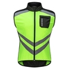 Hommes cyclisme gilet pliable à séchage rapide respirant réfléchissant sport sécurité vélo gilet pour l