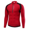 Hommes Demi Fermeture Éclair À Manches Longues Maillot De Cyclisme À Séchage Rapide Respirant VTT Vélo De Montagne Chemise De Vélo Vêtements De Cyclisme