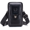 Hommes en cuir taille ceinture sac téléphone pochette sac voyage bandoulière sac à bandoulière Pack sac à main portefeuille