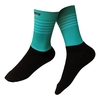 Hommes femmes chaussettes de vélo épissage rayures impression respirant anti-dérapant extensible doux vélo course randonnée cyclisme bas