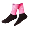 Hommes femmes chaussettes de vélo épissage rayures impression respirant anti-dérapant extensible doux vélo course randonnée cyclisme bas