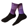 Hommes femmes chaussettes de vélo épissage rayures impression respirant anti-dérapant extensible doux vélo course randonnée cyclisme bas