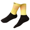 Hommes femmes chaussettes de vélo épissage rayures impression respirant anti-dérapant extensible doux vélo course randonnée cyclisme bas