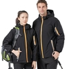 Hommes femmes hiver manteau imperméable à capuche épais coupe-vent respirant chaud randonnée cyclisme extérieur imperméable