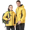 Hommes femmes hiver manteau imperméable à capuche épais coupe-vent respirant chaud randonnée cyclisme extérieur imperméable