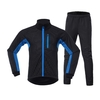 Hommes hiver cyclisme vêtements ensemble à manches longues coupe-vent vélo maillot avec pantalon en plein air cyclisme course sport veste vêtements de sport