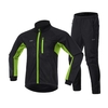 Hommes hiver cyclisme vêtements ensemble à manches longues coupe-vent vélo maillot avec pantalon en plein air cyclisme course sport veste vêtements de sport