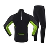 Hommes hiver cyclisme vêtements ensemble à manches longues coupe-vent vélo maillot avec pantalon en plein air cyclisme course sport veste vêtements de sport
