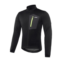 Hommes Hiver Vélo Veste Coupe-Vent Imperméable Chaud Thermique Polaire VTT Vélo Veste Manteau