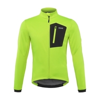 Hommes Hiver Vélo Veste Coupe-Vent Imperméable Chaud Thermique Polaire VTT Vélo Veste Manteau