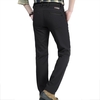 Hommes Pantalon doublé en molleton coupe-vent hydrofuge Pantalon Sport extérieur Escalade Camping Randonnée Pantalon de montagne 5 poches zippées
