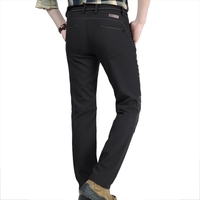 Hommes Pantalon doublé en molleton coupe-vent hydrofuge Pantalon Sport extérieur Escalade Camping Randonnée Pantalon de montagne 5 poches zippées