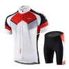 Hommes perméable à l’air sec rapide confortable manches courtes maillot + Shorts rembourrés vélo vêtements Set équitation Sportwear