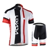 Hommes perméable à l’air sec rapide confortable manches courtes maillot + Shorts rembourrés vélo vêtements Set équitation Sportwear