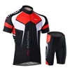 Hommes Respirant Quick Dry confortable Jersey à manches courtes + rembourrées Shorts Vêtements de Cyclisme Set Riding Sportswear