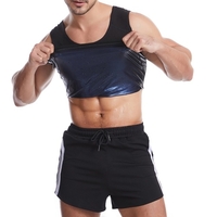 Hommes Sueur Sauna Shaper Gilet Extensible Bodycon Yoga Running Gym Shapewear