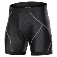 Hommes Vélo Rembourré Shorts avec Anti-Slip Leg Grips Cyclisme 3D Rembourré Sous-Vêtements Vélo Rembourrage Shorts D