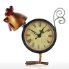 Horloge à poussins À la main Vintage Metal Chick Figurine Mute Table Clock Horloge pratique One AA Battery