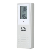Horloge de prévision météorologique de station météo sans fil RCC avec écran LCD couleur thermomètre extérieur intérieur hygromètre