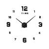 Horloge murale bricolage horloge murale miroir sans cadre