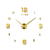 Horloge murale bricolage horloge murale miroir sans cadre