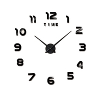 Horloge murale bricolage horloge murale miroir sans cadre