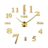 Horloge murale bricolage horloge murale miroir sans cadre