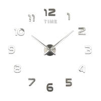 Horloge murale bricolage horloge murale miroir sans cadre