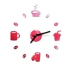 Horloge murale bricolage Stickers muraux muets sans cadre