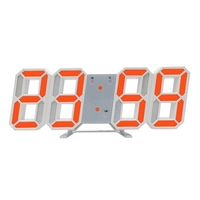 Horloge murale LED 3D multifonctionnelle serrure de Table numérique affichage de la température grand écran réveil pour l
