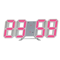 Horloge murale LED 3D multifonctionnelle serrure de Table numérique affichage de la température grand écran réveil pour l