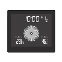 Horloge numérique affichage de la température et de l