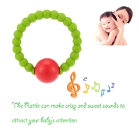 HOT mignon 100% qualité alimentaire silicone Bangles Bracelet avec ronds de Bell Perles Croquer BPA Teethers gratuites Nursing Toy Bijoux apaisant pour bébé Garçons Filles Maman cadeau enfant