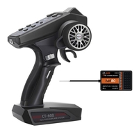 HOTRC CT-600 2.4GHz Télécommande 6CH FHSS PWM Émetteur radio de contrôle à une main pour bateau de voiture RC