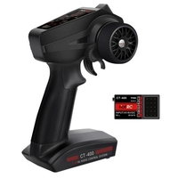 HotRC CT400 2.4GHz Télécommande 4CH FHSS PWM Transmetteur radio de contrôle à une main pour bateau de voiture RC
