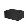 Housse anti-poussière pour amplificateur de guitare Housse anti-poussière en soie de lait élastique avec brosse de nettoyage pour haut-parleurs amplificateurs (Noir)