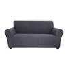 Housse de canapé extensible Decdeal 3 places gris foncé