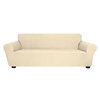 Housse de canapé extensible Decdeal 4 places beige