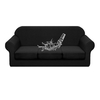 Housse de canapé pour 3 coussins séparés canapé imperméable extensible doux housse de canapé lavable housse de canapé solide meubles couvre protecteur